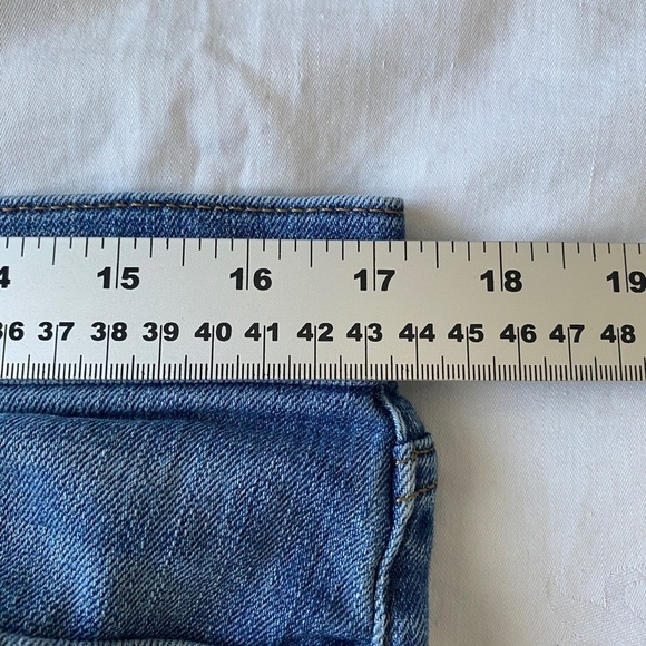 Abercrombie & Fitch Men's Langdon Slim Standard Wash Blue Jeans Size 32w - Picture 11 of 14